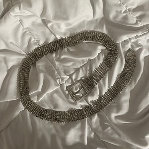 shiny rhinestone belt